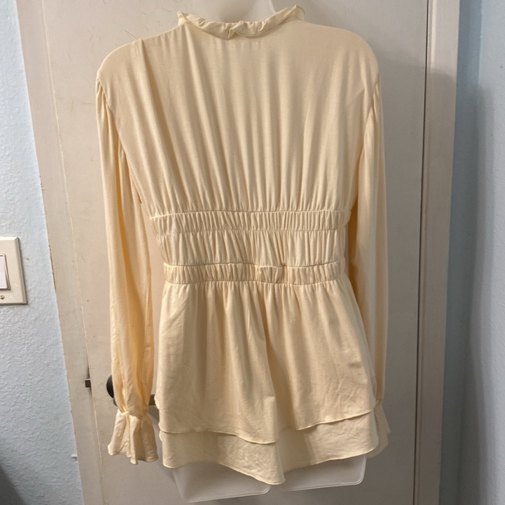 Boston Proper Poet Ruffle Top Size Size S - Picture 6 of 13